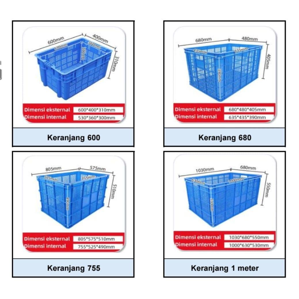 Katalog produk keranjang industri HDPE semua tipe