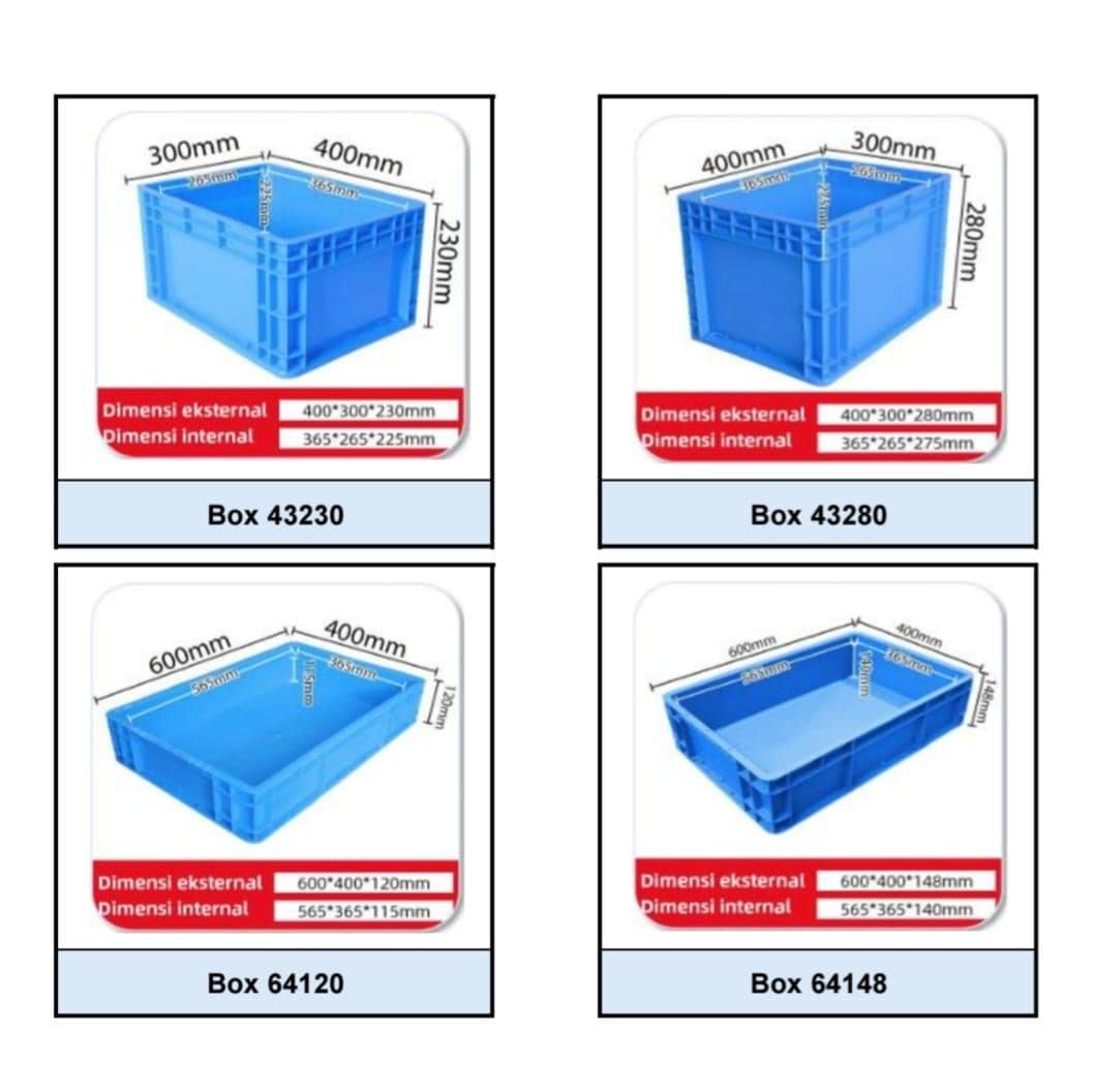 Katalog box container industri HDPE produsen Cikarang